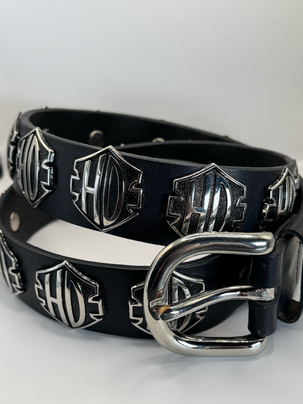 Vintage Harley Davidson Concho Belt XL 40/42 Rare 19 Metal USA Made